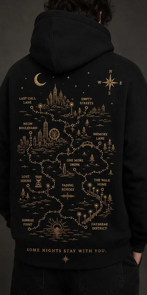 2AM District hoodie, back artwork